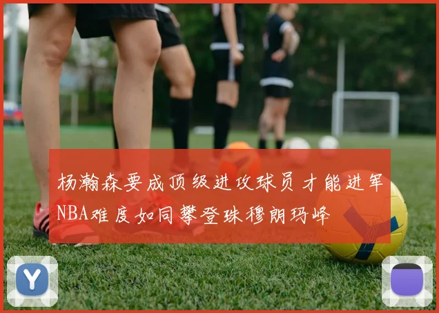 杨瀚森要成顶级进攻球员才能进军NBA难度如同攀登珠穆朗玛峰